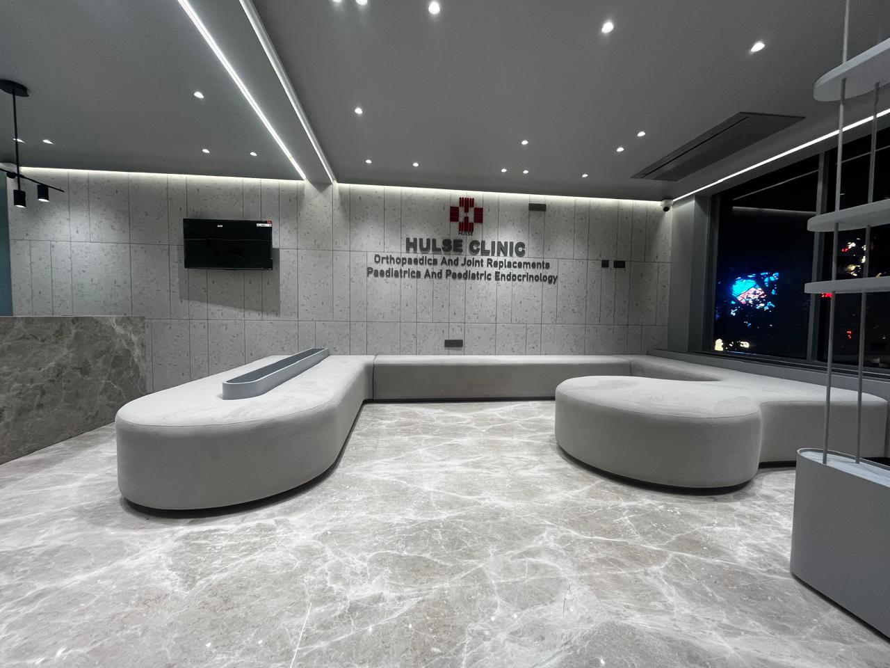 Clinic waiting lounge seating